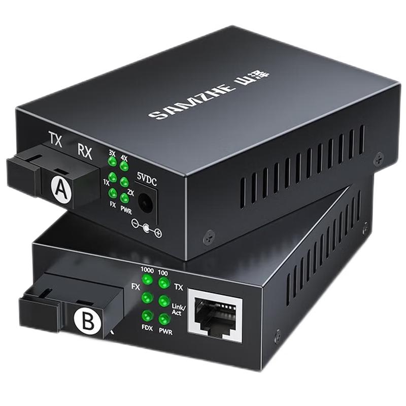 Shanze Gigabit Single-Mode Single-Fiber Optic Transceiver