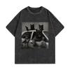 Gewaschenes Sommer Hilfs Baumwoll T-Shirt T-Shirt Vintage Mode Grafik T-Shirt Hohe Qualität Spaß Für Männer Und Frauen Terrier