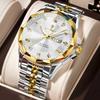 Top Brand New Luxury Men's Watch Business Waterproof Luminous Trendy Double Calendar Quartz Wrist Watch