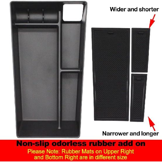 BestEvMod AOSK Compatible with Mustang Mach-E Armrest Storage Box Organizer Center Console Tray Accessories 2021 2022 2023 2024(V1) NOT FIT 2025