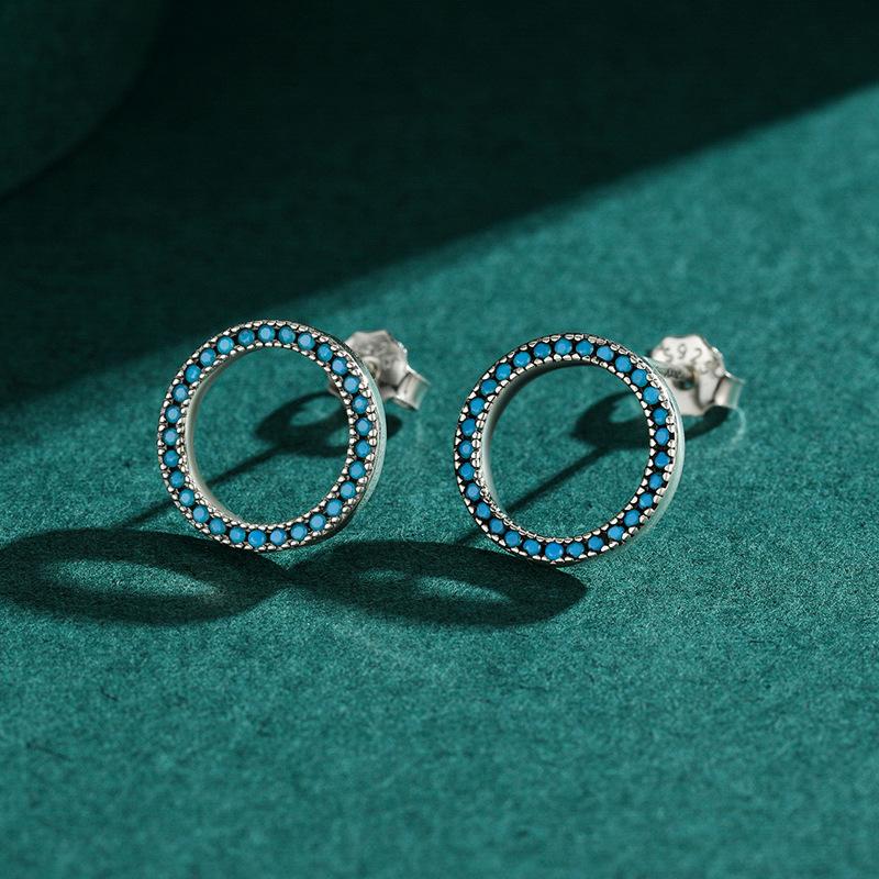 Tancise 925 Sterling Silver Turquoise Earrings Drop Earrings For Women Wedding Party Gifts