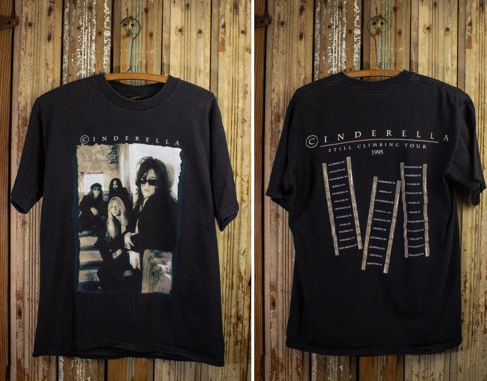 

Vintage Cinderella Still Climbing Tour Concert T Shirt 1995 Black L