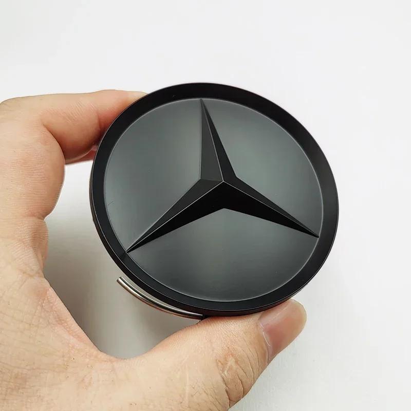 Car Sticker 4pcs 75mm Car Wheel Center Caps Hub Caps For Mercedes Benz A B C E S GLA GLB GLC GLE GLK CLS R W205 W253 W177 W213 A