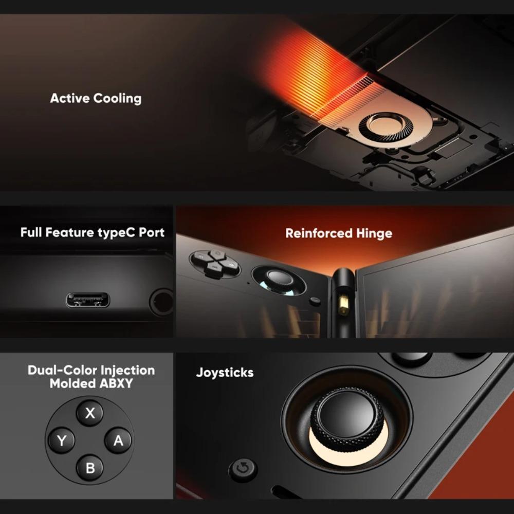 AYN THOR Handheld Game Console 6'' AMOLED 120Hz Main Screen 4K 60fps DP Output Snapdragon 8 Gen 2 Processor 27W Fast Charging