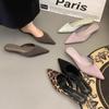 New Sexy Women Slippers Pointed Toe Dress Mules Shoes Walking Sandals Summer Luxury Slingback Flip Flops Femme Slides