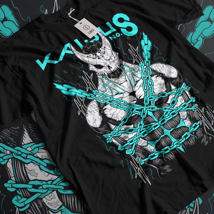 Kaiju No 8 Mina Shiro Kaiju T-Shirt Otaku Anime Soft Tee Gift Shirt All Size