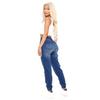 Women Elastic Waist Stretch Casual Loose Denim Pants High Waisted Jean Joggers with Drawstring Y2K Streetwear Pencil Pants