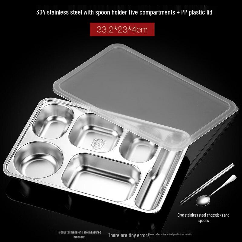 ZISIZ Extra Large 304 Stainless Steel Dinner Plate