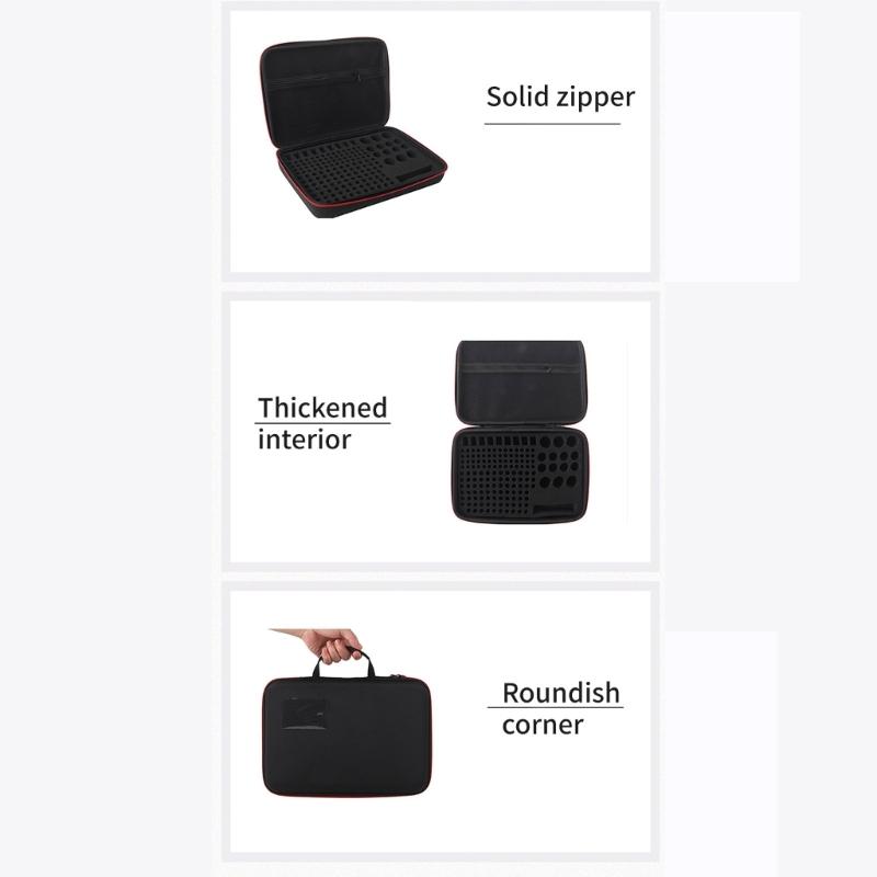 Portable EVA Battery Storage Bag with Water Resistant and Impact Resistant for 2A 3A C D Travel and Outdoor Activity