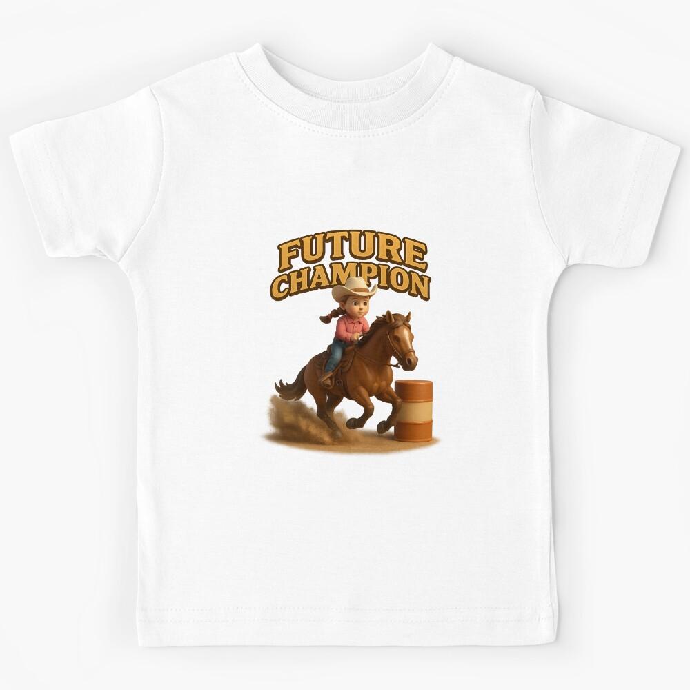 Future Champion – Young Cowgirl Spirit and Country Dreams Kids T-Shirt 170