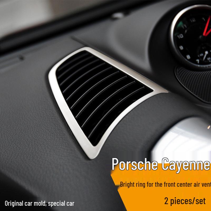 Накладка на задний бампер Porsche Cayenne из нержавеющей стали, противоударная