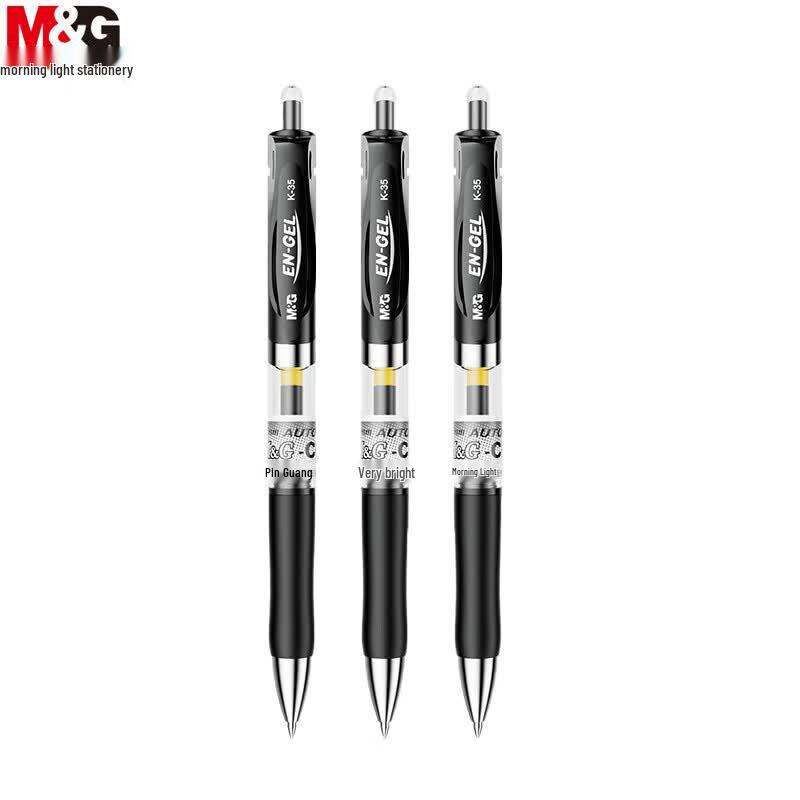 M&G K35 0.5mm Black Ret retractable Gel Pens