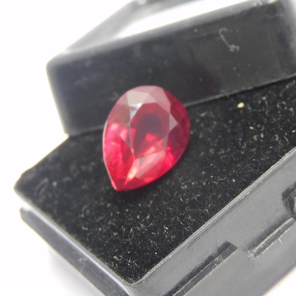 Pear Cut 4.65 Carat Natural Red Ruby CERTIFIED Beautiful Loose Gemstone P-4764-Ra