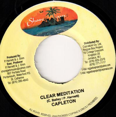 7-Zoll Schallplatte CAPLETON - Clear Meditation NONE Shore Jam 2008 Jamaika Reggae, Ska & Dub Gebraucht