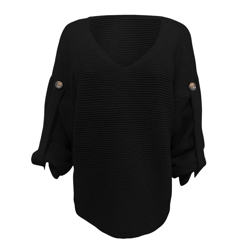 Women's Fashion Casual Pullover Long Sleeve Top  And Winter Long Sleeve V-Neck Sweater