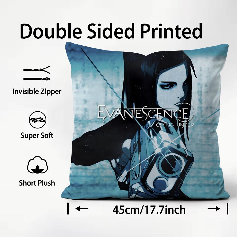 Band E-EvanescenceS Cushion Cover Pattern Printed Pillowcase for Living Room Sofa Cushion Cover & Bedroom Decor