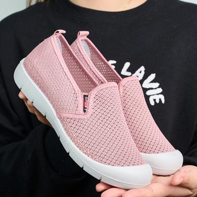 Womens Sneakers Shoe High Quality Woman Vulcanized Slip On Flats Breathable Shoes Women Loafers Plus Size 41 Walking Flat