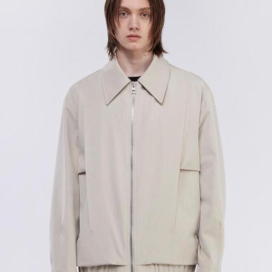 

Giosong Giao Box Pleated Collar Jumper Beige ZF5JP553BE L