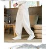 Men's Chinese Style Tai Chi Pants - Wide-Leg, Loose Fit, Cotton & Linen, Ideal for Spring & Autumn Martial Arts Training