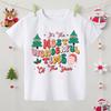 Its The Most Wonderful Time of The Year Print Kids Shirts Christmas Party Boys Girls Outfit Holiday Child Tshirt Xmas Clothes