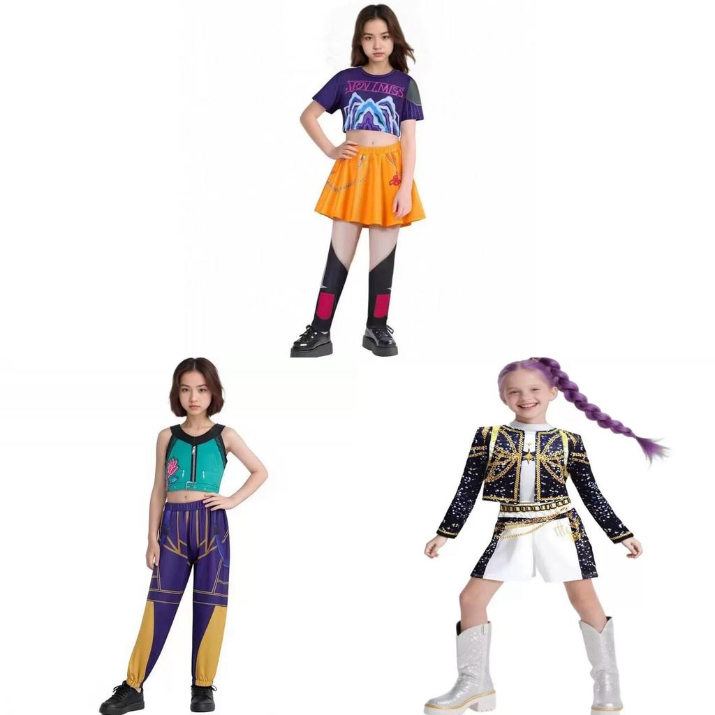 Wicked Childrens Princess Dress With Tulle Fabric For Halloween Cosplay Kids Age 3-8