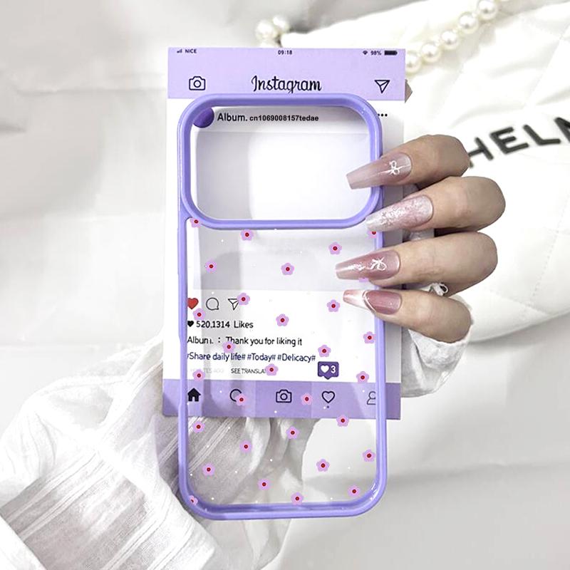 Phone Cases for IPhone 17 Air 16 15 14 13 12 11 Pro Max XS Max XR 16 Plus Simple Nice Small Flower Hard PC Cover Coque