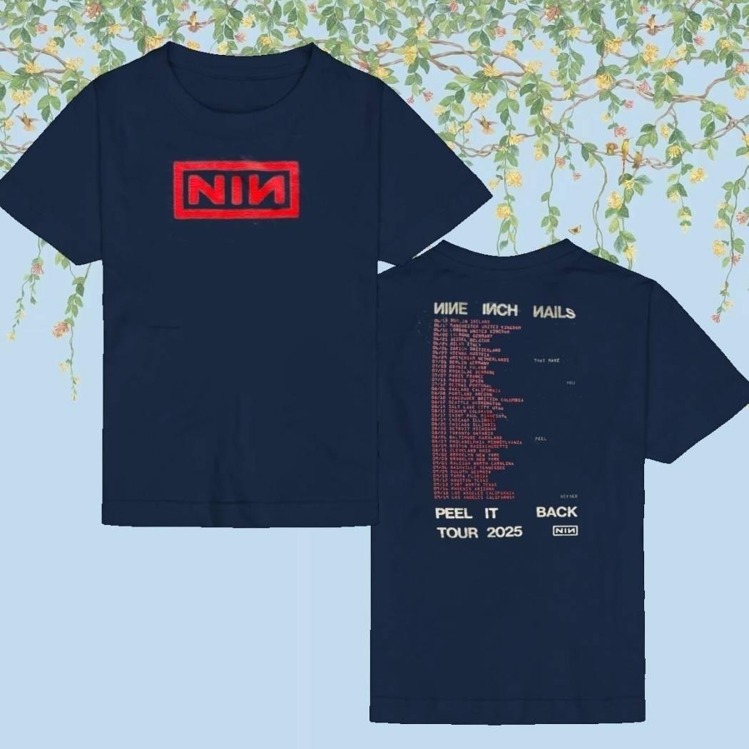 Nine Inch Nails Peel It Back Tour 25 NIN Concert Fan Gifts T-Shirt 21D390 S