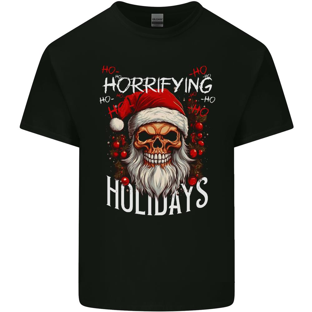Horror Holidays Evil Santa Skull Christmas Xmas Kids T-shirt Childrens XXXXL
