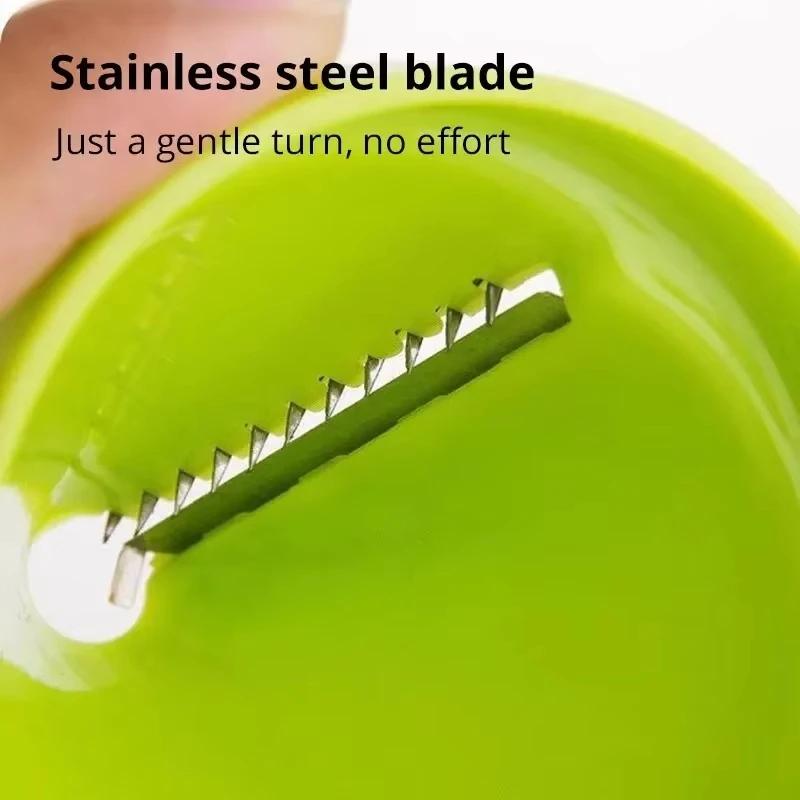 Kitchen Multifunctional Vegetable Cutter Grater, Paper Shredder Creative Spiral, Vegetable Cutting Artifact, Cucumber and Carrot
