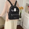Schoolbag Large Capacity Student Wear Book Cute Rabbit Backpack Female 1011 New Commuter Versatile Going Out Travel Backpack
