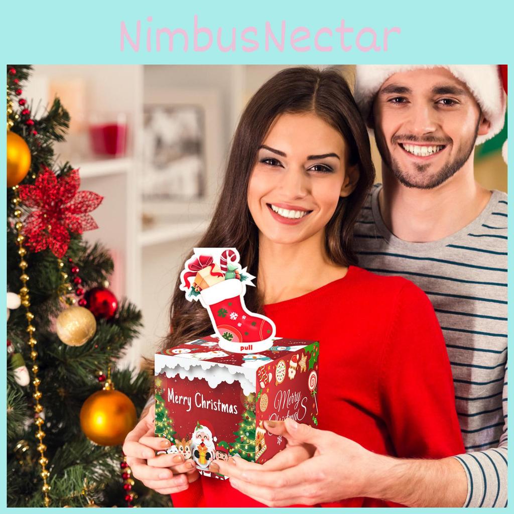 Thema Weihnachten Rot Muster Geschenkbox Feiertagsdekoration Requisiten Atmosphäre