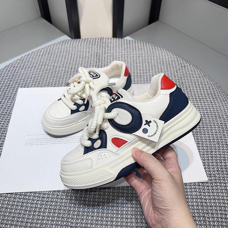 Spring and Autumn Internet Celebrity Thick-soled White Shoes Women's Fashion Trend Lightweight and Versatile Women's Casual Shoes with Niche Texture
