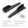 2pcs Universal Car Rear Bumper Spoiler Left/Right Rear Side Skirt Protective Panels Anti-crash Diffuser Lip Wrap Angle Protector