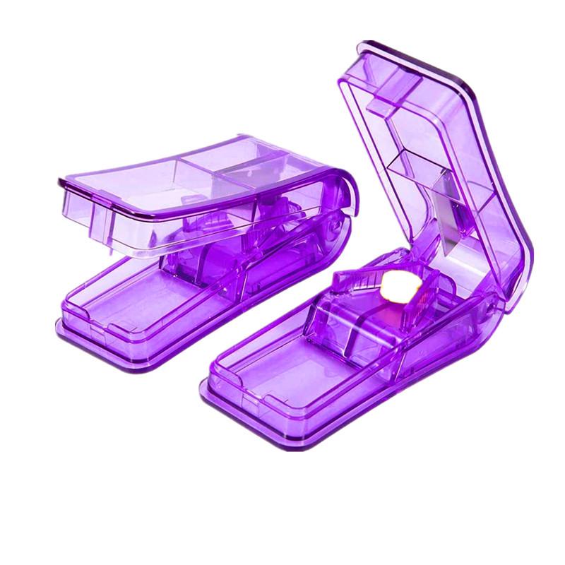 Tablettenschneider & Aufbewahrung: Reisefertiger, praktischer Zwei-in-Eins-Tablettenteiler