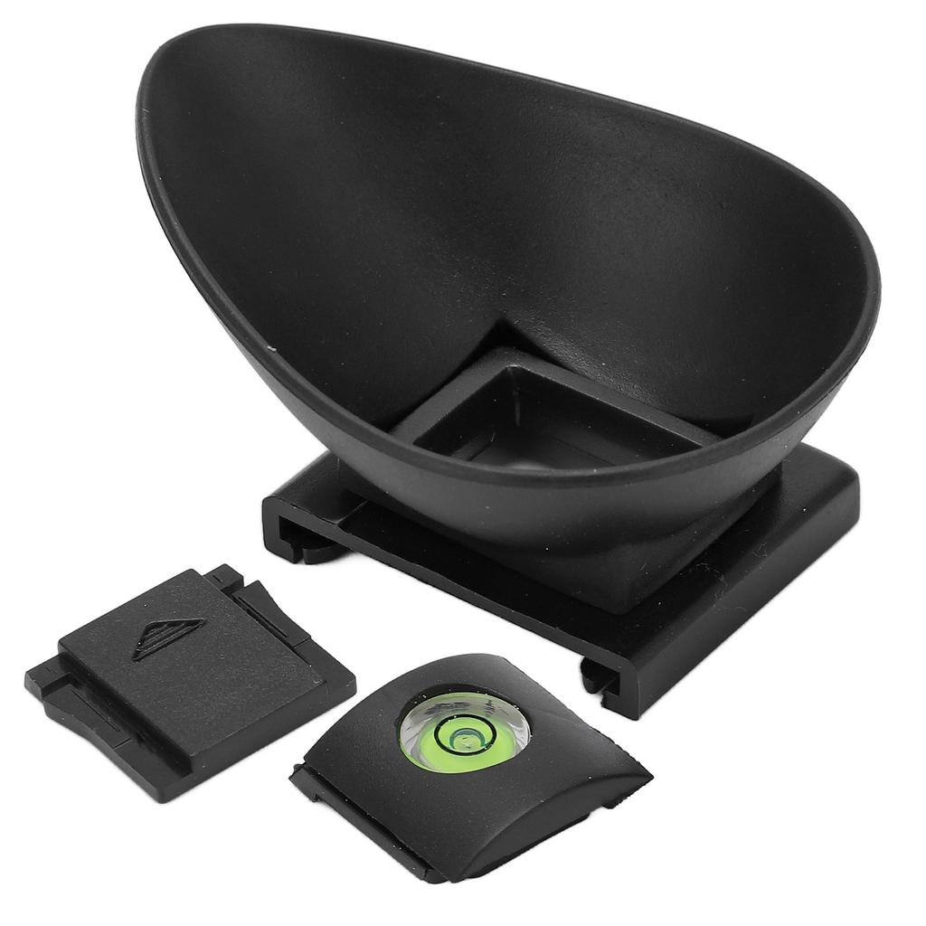 22mm Rubber Viewfinder Eyecup with Top Cold Shoe Cover Spirit Level for 5D2 5D 6D Camera