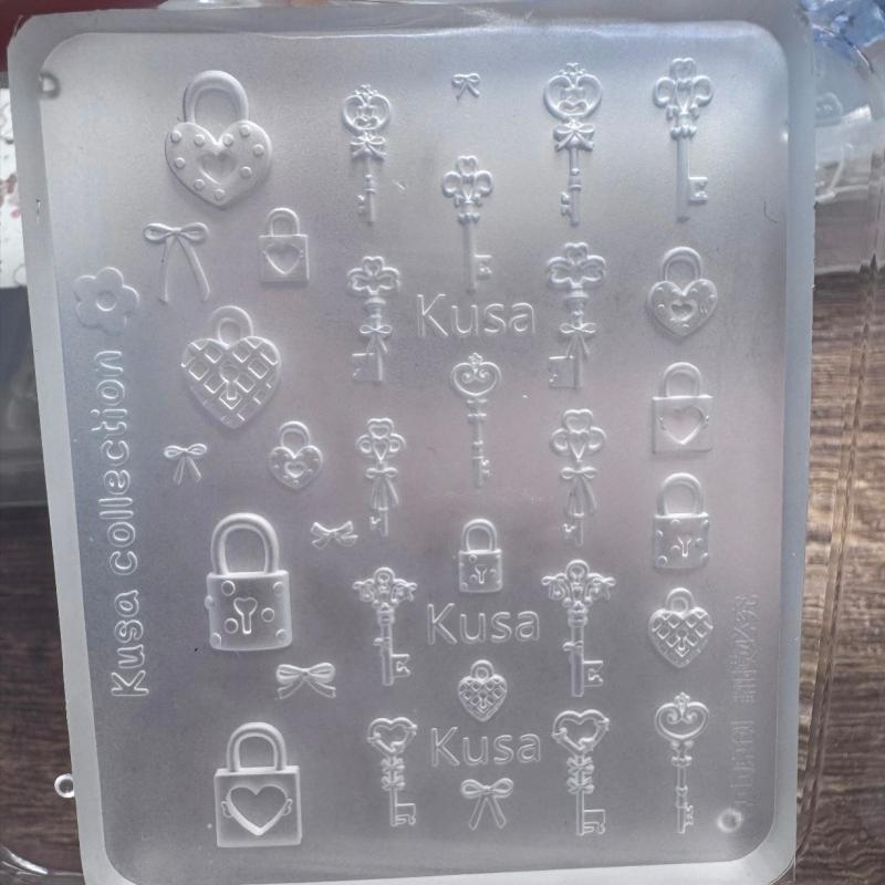 3D Silicone Nail Mold Flower Bow Butterfly Nails Templates Transparent Mold Diy Nail Art Decor Stamping Plates Manicure Tools