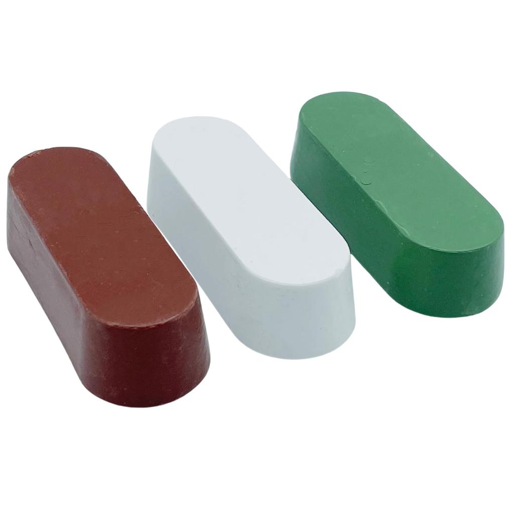 TIGRE BLANC Abrasives for Mirror Metal Aluminum Wheel Leather and Green Sticks Finish, Buffing, Polishing, Compound, Polishing, Grinders, Strops, Red,