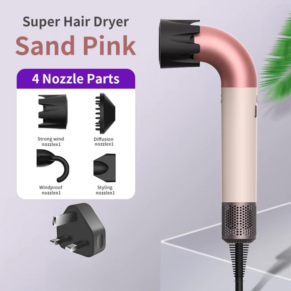 4 Nozzles Professional High Speed Ionic Hair Dryer 4 In 1 Supersonic Handheld Dryer Portable Negative Ion Hair Dryer