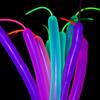 200 Pieces Neon Glow Blacklight Reactive Fluorescent Long Twisting Balloons for DIY Animals Twisting Glow Party Birthday Party Decoration
