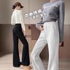 2025 New High-Waisted Flared Sweatpants for Tall Women - Slimming, Casual, Micro-Flare for Spring & Autumn