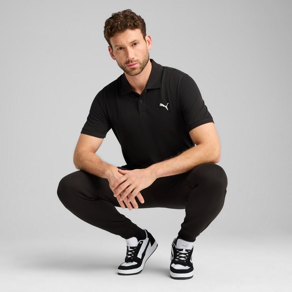 Puma ESS PIQUE Men's Polo Shirt Black 68255401 R M (48)