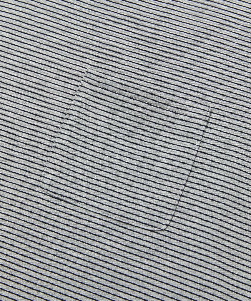 WMC Striped Pocket Short Sleeve T-Shirt_Grey