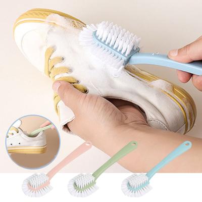 3Pcs Shoe Brush 5-Sided with Hanging Hole Soft Bristle Multifunctional Cleaning Household Tool for Stain Removal Clothes