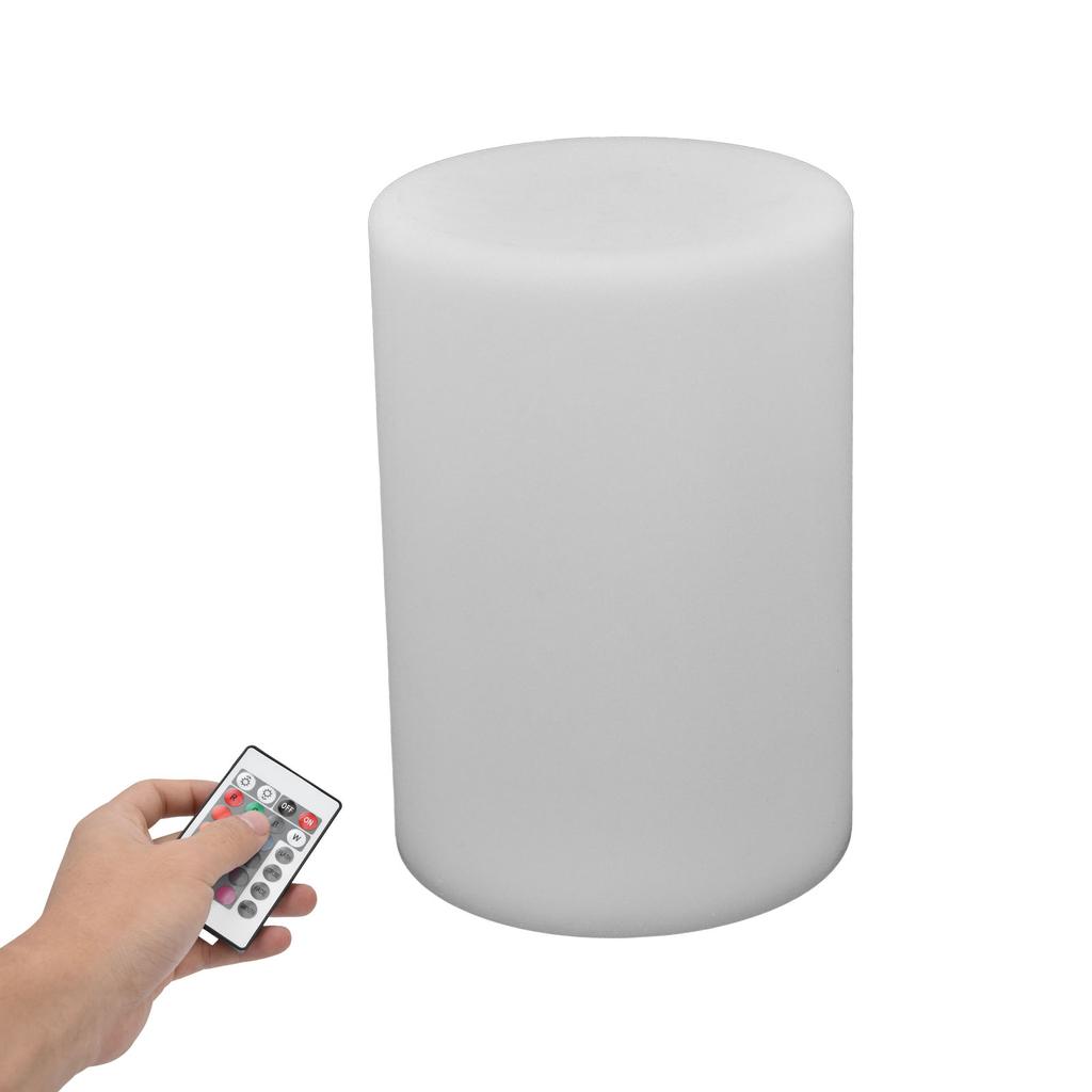 Remote Control LED Night Lamp 16 Color 4 Mode RGBW Cylindrical Desk Lamp for Bedroom Bedside