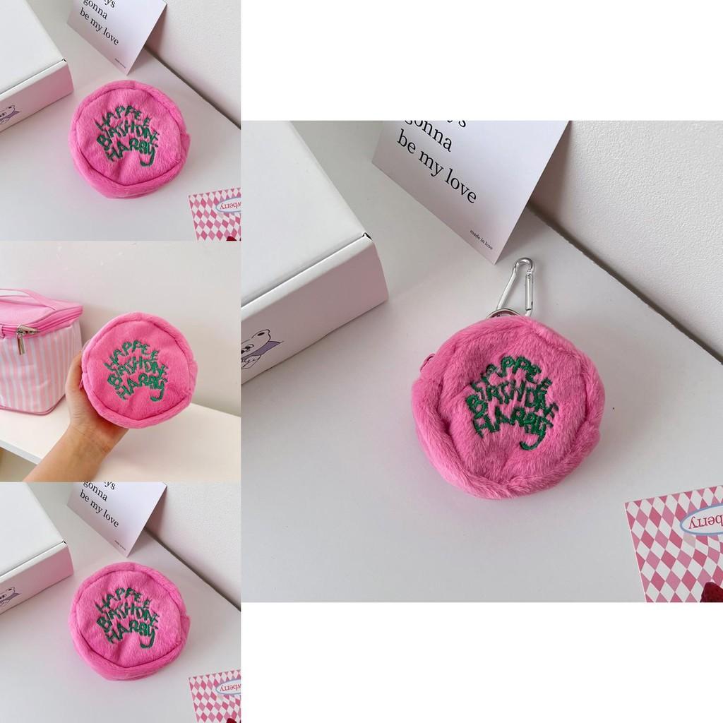 Fashionable Urban Minimalist Plush Coin Pouch For Girls Ideal For Earphones And Cosmetics
