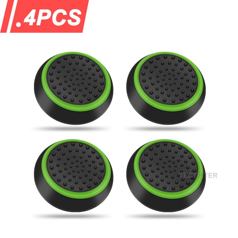 4pcs Silicone Analog ThumbStick Cover for PS5/PS4/PS3/Switch 2 Joystick Grip Cap for Xbox One/Xbox Series X S/360 Controller