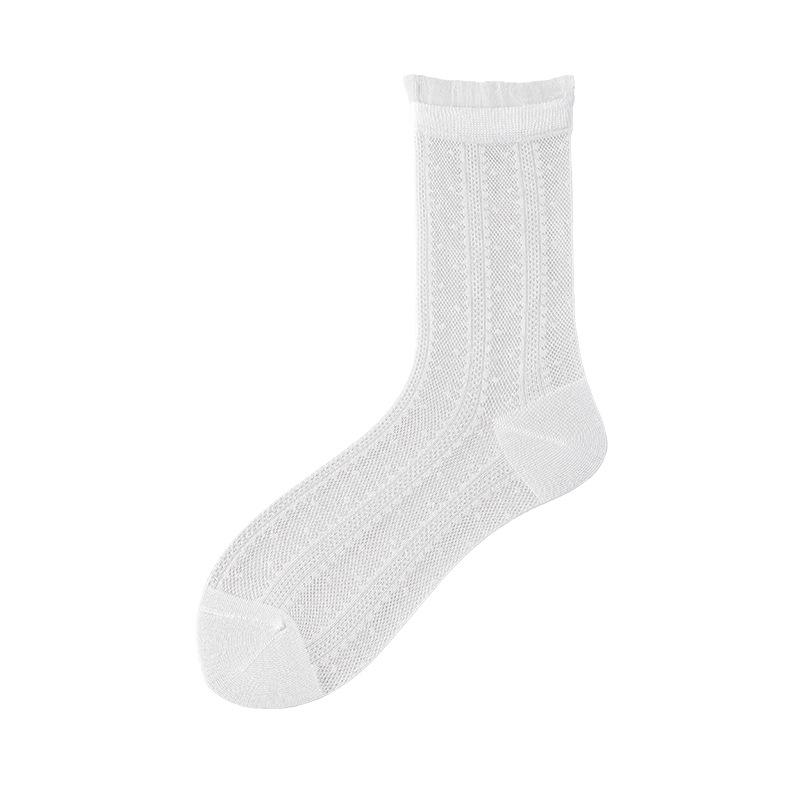 

Silk Stockings for Children in Summer with Ice-effect Butterfly Knots, Openwork and Breathable Thin Long Stockings, Ballet-style Piled Stockings 1 pair
