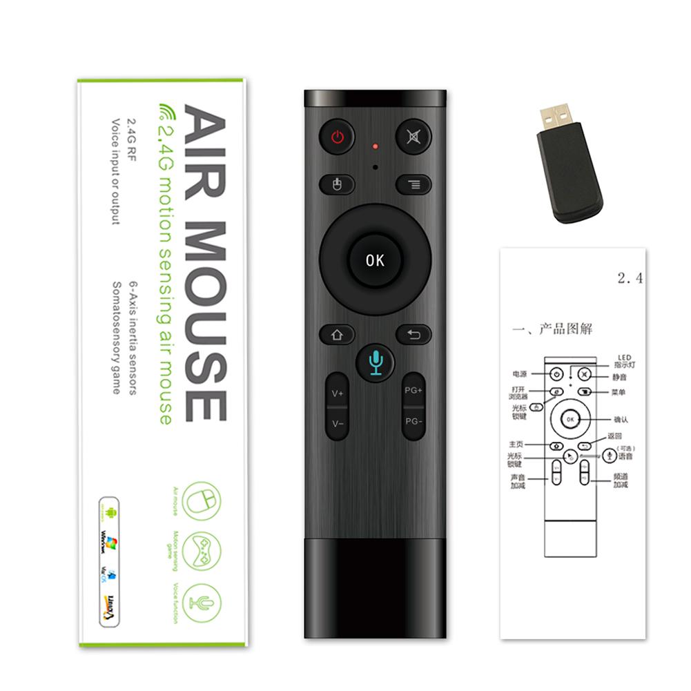 Buy 2.4GHz Voice Control Fly Air Mouse Wireless Remote Control for ...