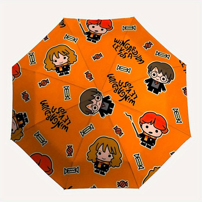 

1pc Harry Potter Automatic Umbrella 8-Bone Design Compact Gear for Outdoor Travel, Perfect Gift for Friends or Family yy280828114