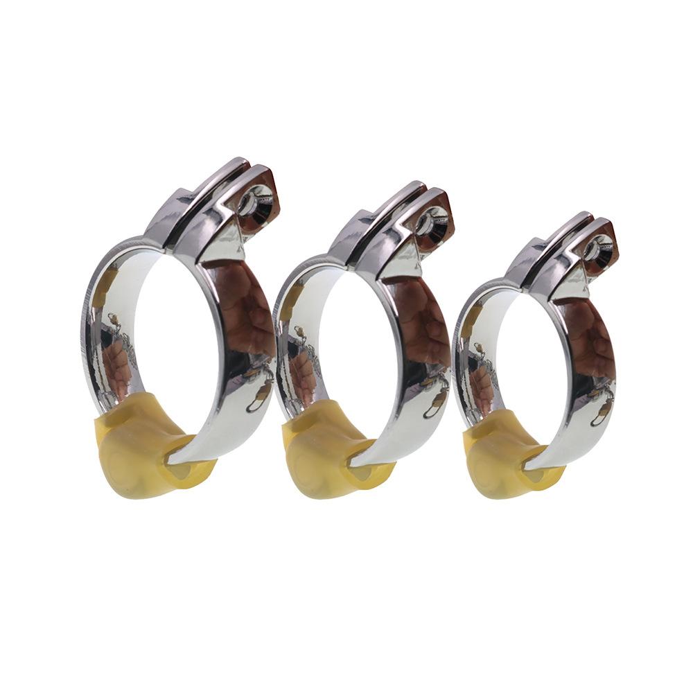Stainless Steel Chastity Belt Matching Ring a Metal Sexy Men's Passion Binding Testes Penis Sex Tools